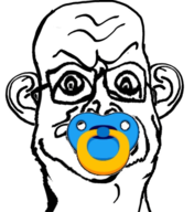 angry baby closed_mouth distorted ear gif glasses pacifier soyjak subvariant:darwin variant:sidson // 520x566 // 120KB