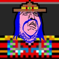 blue_hair buck_teeth character:Vinluv hat red_nose soyjak variant:gapejak // 1029x1029 // 159KB