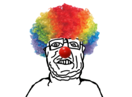 clown glasses head open_mouth teeth variant:sidson // 1000x738 // 402KB