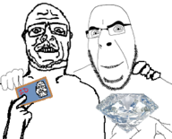 artist:mr_glaube chud_troon_alliance friendship gem id variant:cobson variant:sidson // 300x242 // 33KB