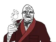 bubble bubble_pipe fancy_clothes glasses looking_at_you pipe robe smoking smoking_pipe variant:sidson // 738x551 // 61KB