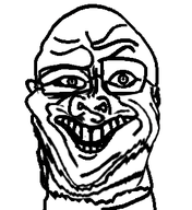 glasses smile soyjak subvariant:jolly_sidson teeth template variant:sidson // 289x316 // 36KB