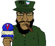 cigar cuba fidel_castro ice_cream punisher_face subvariant:i_hate. variant:a24_slowburn_soyjak variant:sidson // 1143x954 // 77KB