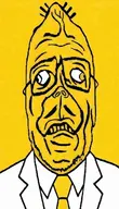Brainlet confused cross-eye crossed_eyes dimwitted dumb heterochromia pin_head small_brain small_nose stupid subvariant:confusid variant:sidson Yellow // 768x1344 // 206KB