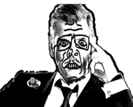 looking_at_you mustache nose nostril nostrils pencil_mustache teeth teeth_showing variant:sidson wrinkles // 633x512 // 193KB