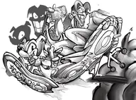 anthro anthropomorphic furry hoverboard id nas:son_of_the_mask otis_avery parody pastiche sonic_riders sonic_the_hedgehogtim_avery the_mask // 2048x1514 // 399KB