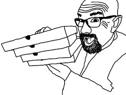 SoyBooru.com - 153186 - bald beard box clothes ear forehead_lines glasses meta_archive_about_this_soyjak nose open_mouth pizza stubble teeth tongue variant_pizzajak variant_unknown.png
